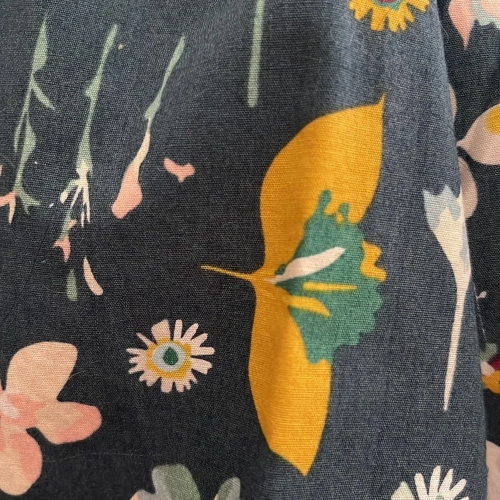 Lottie Mae clothing girls dress size 18M GUC blue and yellow colors